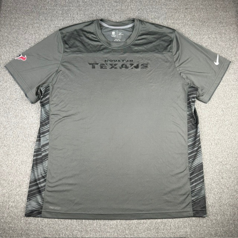 Nike Houston Texans NFL Onfield Dri-FIT Shirt Mens 3XL Gray 596775-060